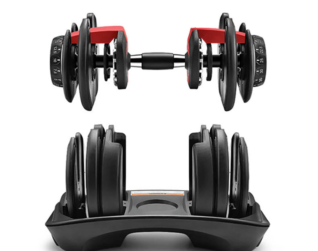 Wholesale Adjustable Dumbbells Set Quick and Easy to Switch Weight Level Free Weights for Home Gym Exercise Training